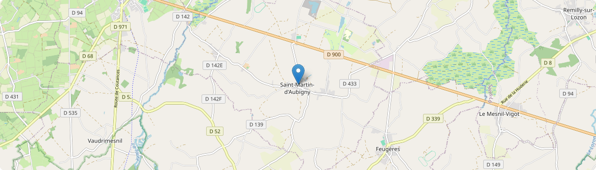 Saint-Martin-d'Aubigny - Carte