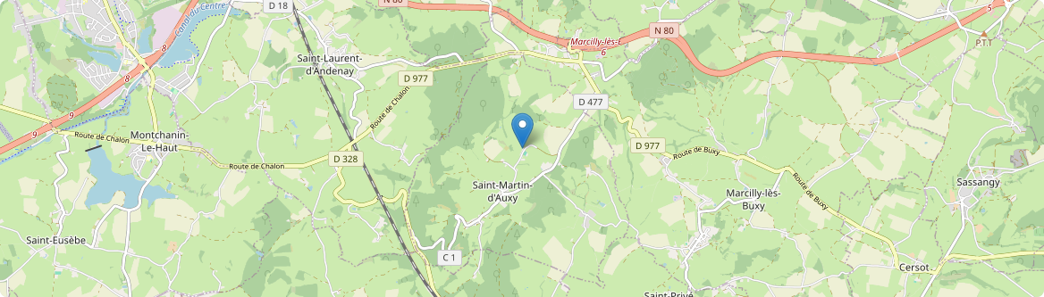 Saint-Martin-d'Auxy - Carte