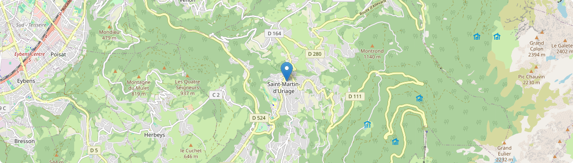 Saint-Martin-d'Uriage - Carte