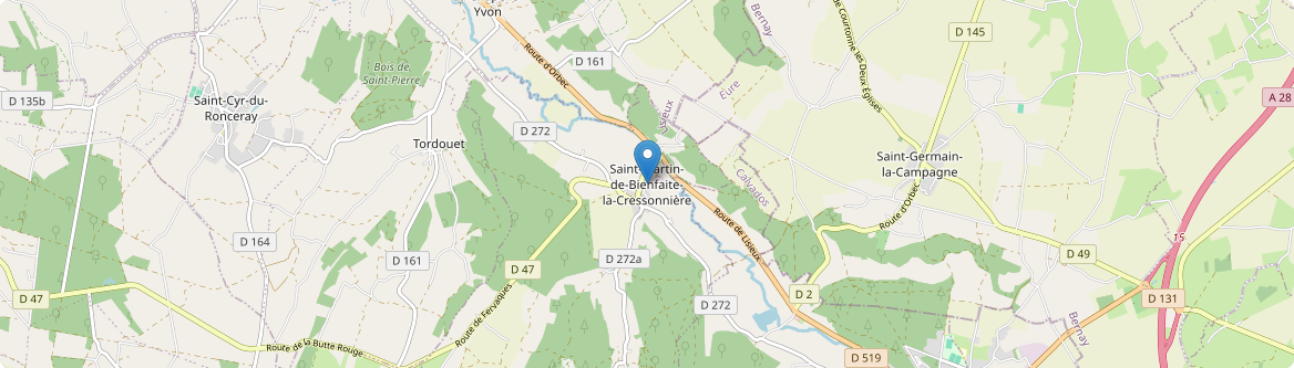 Saint-Martin-de-Bienfaite-la-Cressonnière - Carte