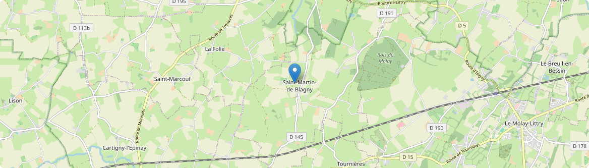 Saint-Martin-de-Blagny - Carte