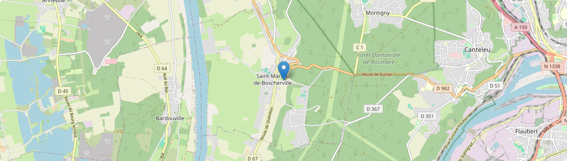 Saint-Martin-de-Boscherville - Carte
