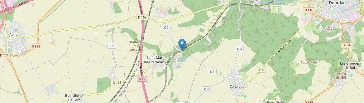Saint-Martin-de-Bréthencourt - Carte