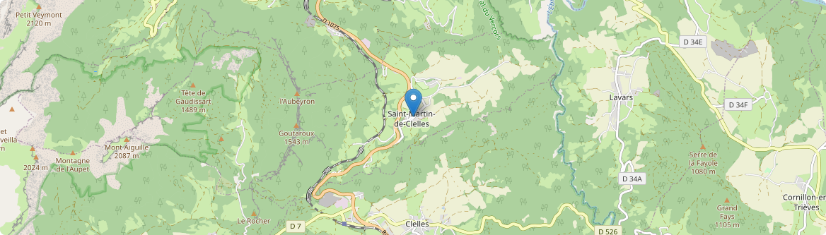 Saint-Martin-de-Clelles - Carte