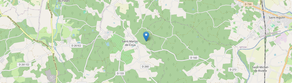 Saint-Martin-de-Coux - Carte