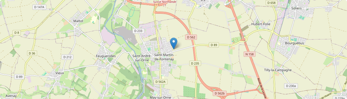Saint-Martin-de-Fontenay - Carte