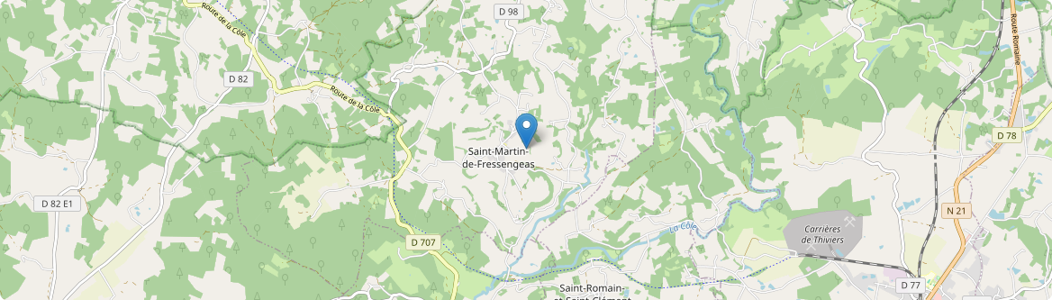 Saint-Martin-de-Fressengeas - Carte
