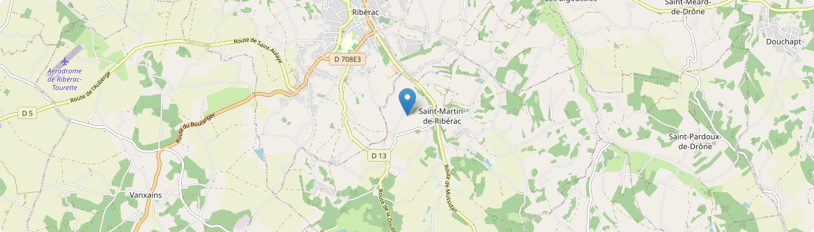 Saint-Martin-de-Ribérac - Carte