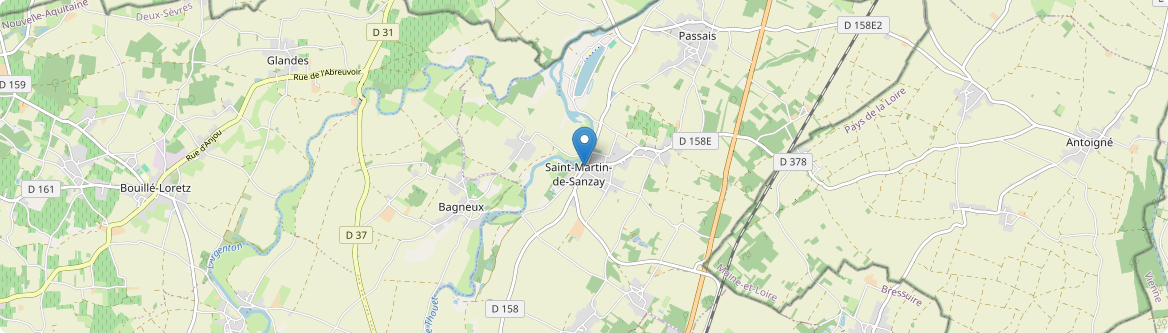 Saint-Martin-de-Sanzay - Carte