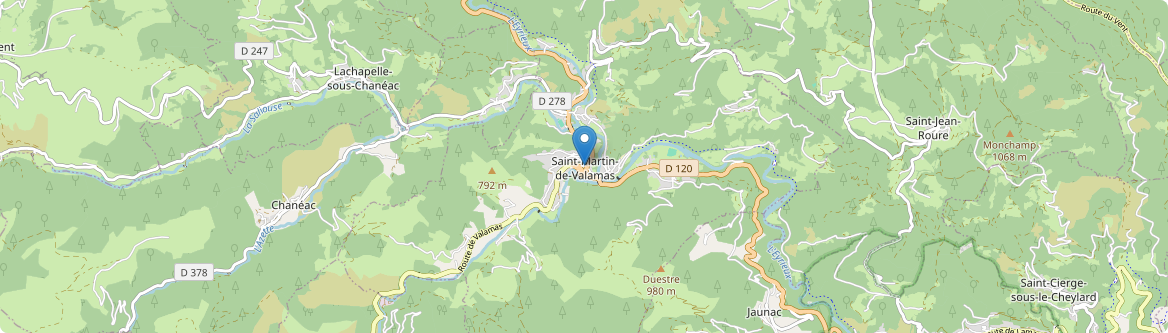 Saint-Martin-de-Valamas - Carte