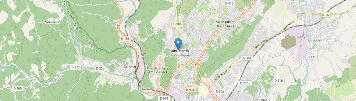 Saint-Martin-de-Valgalgues - Carte