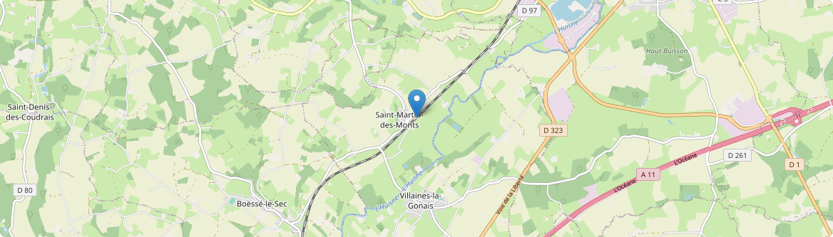 Saint-Martin-des-Monts - Carte