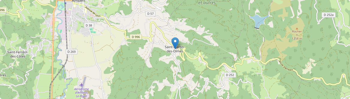 Saint-Martin-des-Olmes - Carte