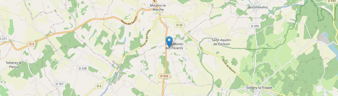 Saint-Martin-des-Pézerits - Carte