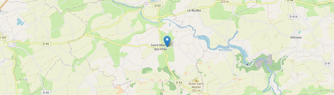 Saint-Martin-des-Prés - Carte