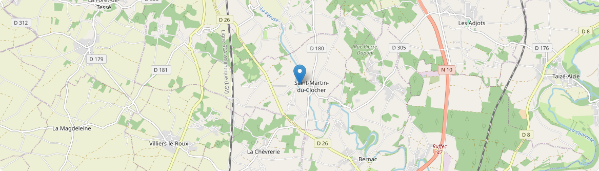 Saint-Martin-du-Clocher - Carte
