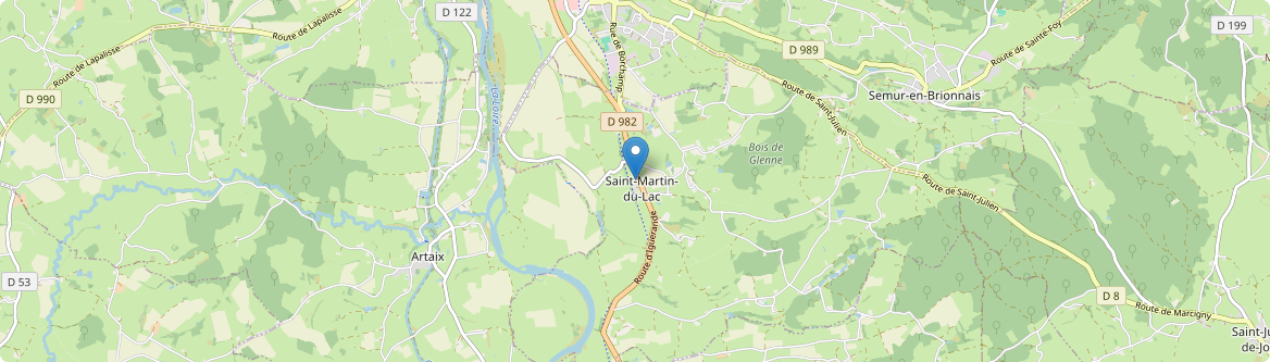 Saint-Martin-du-Lac - Carte