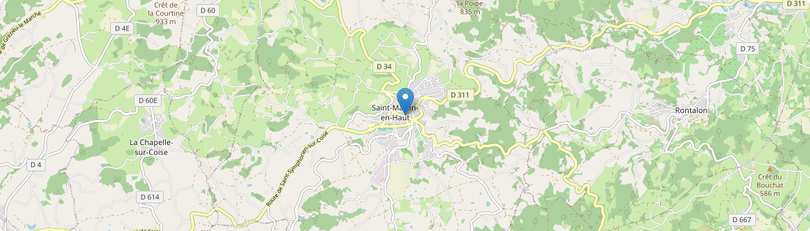 Saint-Martin-en-Haut - Carte