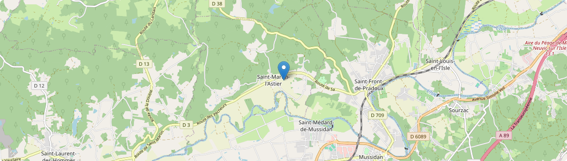 Saint-Martin-l'Astier - Carte