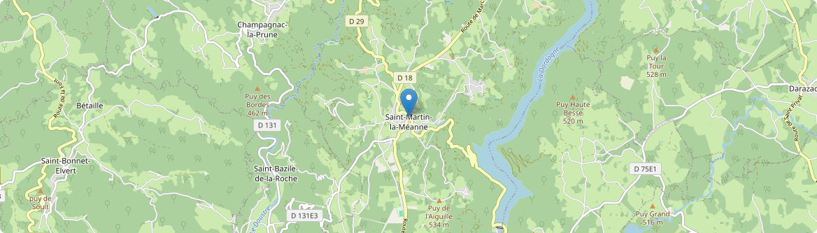 Saint-Martin-la-Méanne - Carte