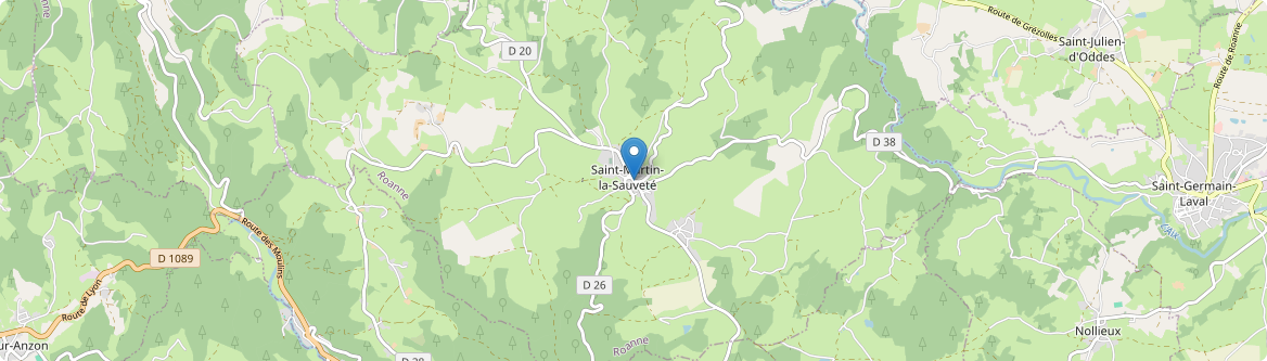 Saint-Martin-la-Sauveté - Carte