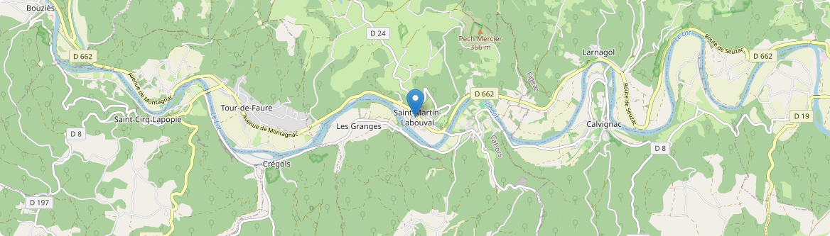 Saint-Martin-Labouval - Carte