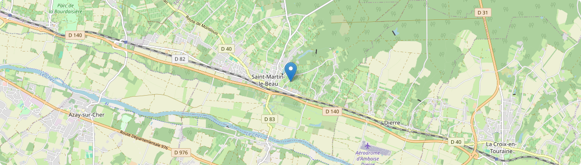 Saint-Martin-le-Beau - Carte