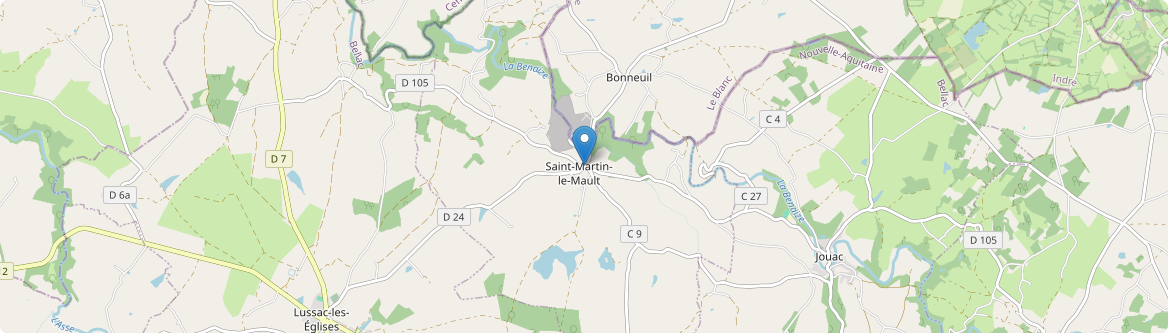 Saint-Martin-le-Mault - Carte