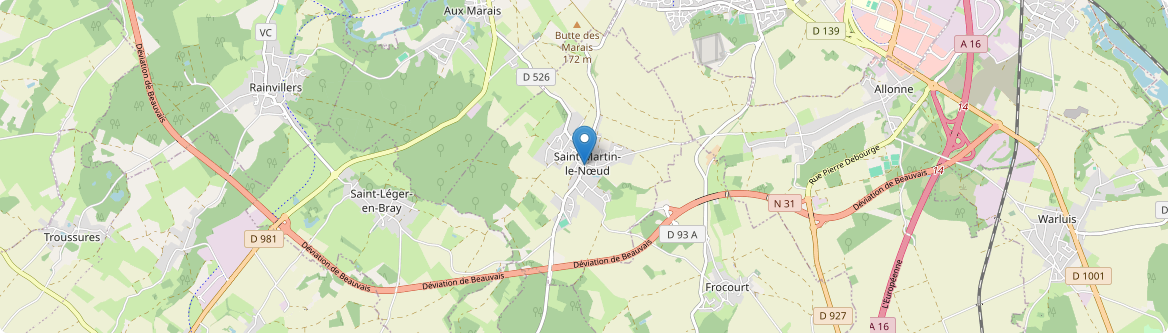 Saint-Martin-le-Nœud - Carte