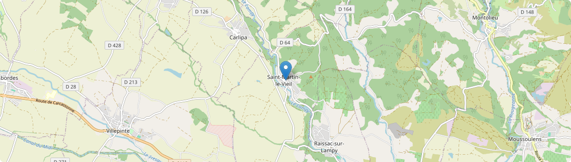 Saint-Martin-le-Vieil - Carte