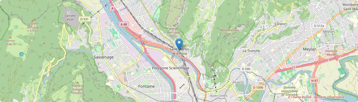 Saint-Martin-le-Vinoux - Carte
