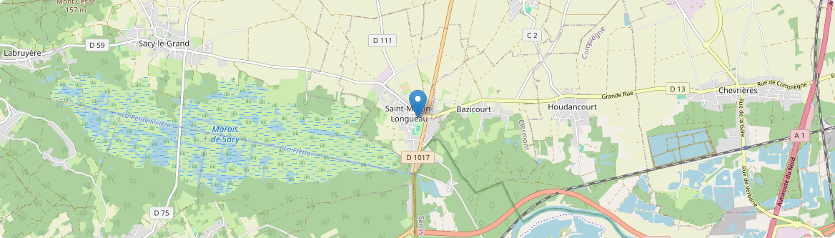 Saint-Martin-Longueau - Carte