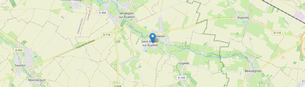 Saint-Martin-sur-Écaillon - Carte