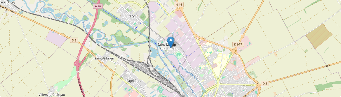 Saint-Martin-sur-le-Pré - Carte