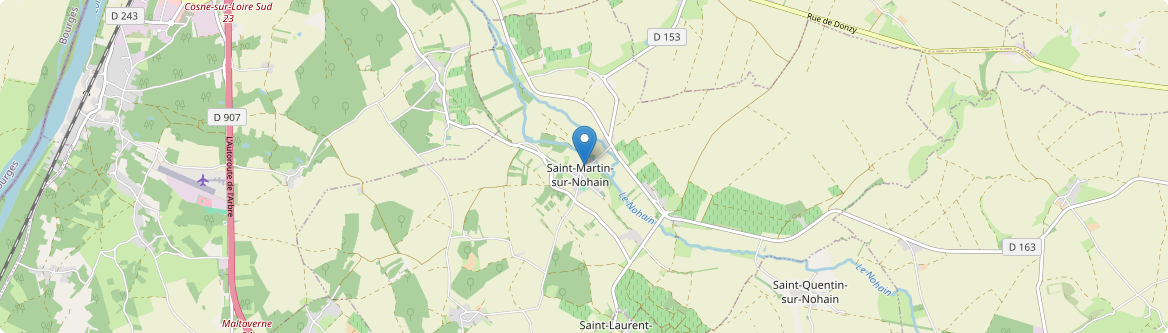 Saint-Martin-sur-Nohain - Carte
