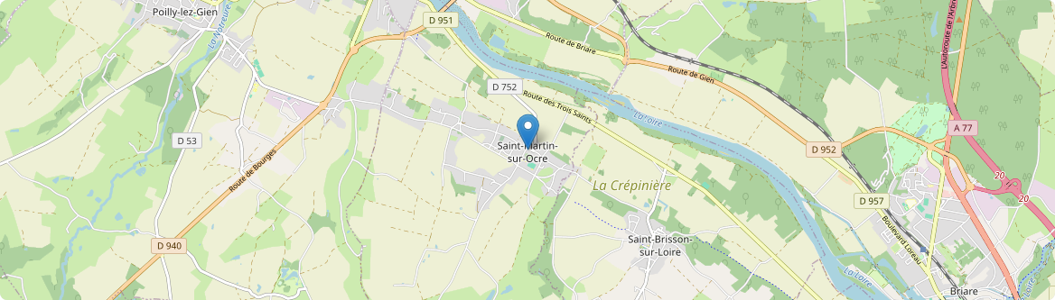 Saint-Martin-sur-Ocre - Carte