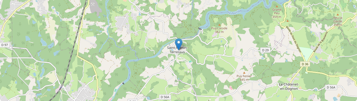 Saint-Martin-Terressus - Carte