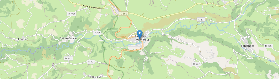 Saint-Martin-Valmeroux - Carte