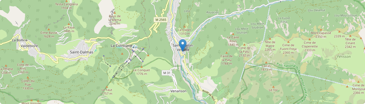 Saint-Martin-Vésubie - Carte