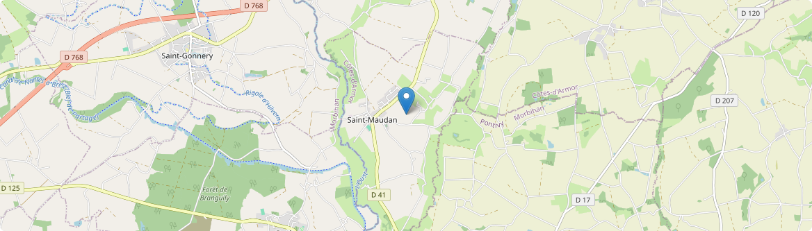 Saint-Maudan - Carte
