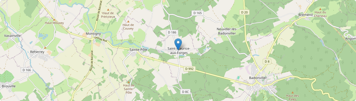 Saint-Maurice-aux-Forges - Carte