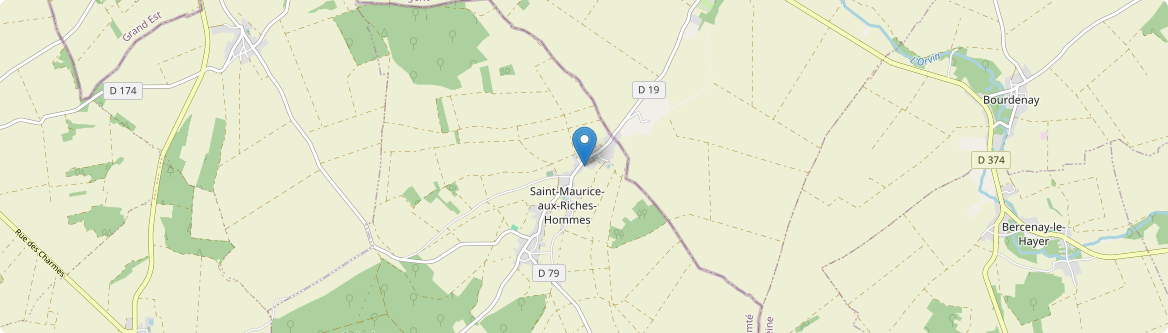 Saint-Maurice-aux-Riches-Hommes - Carte