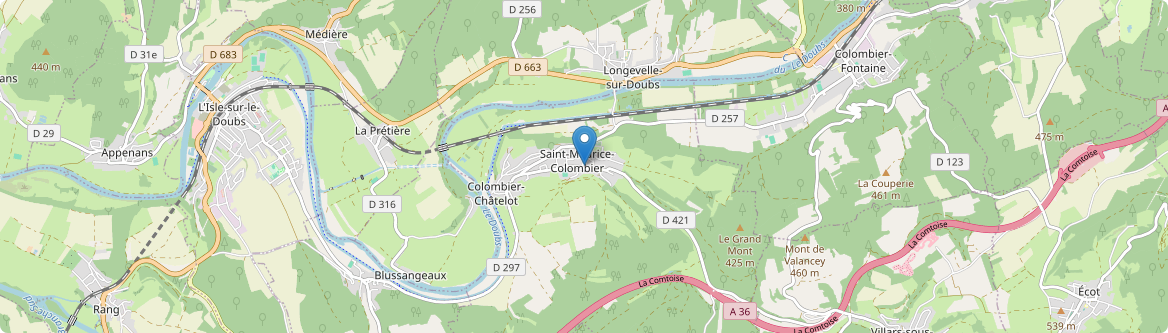 Saint-Maurice-Colombier - Carte