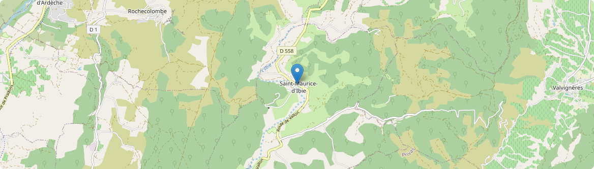 Saint-Maurice-d'Ibie - Carte