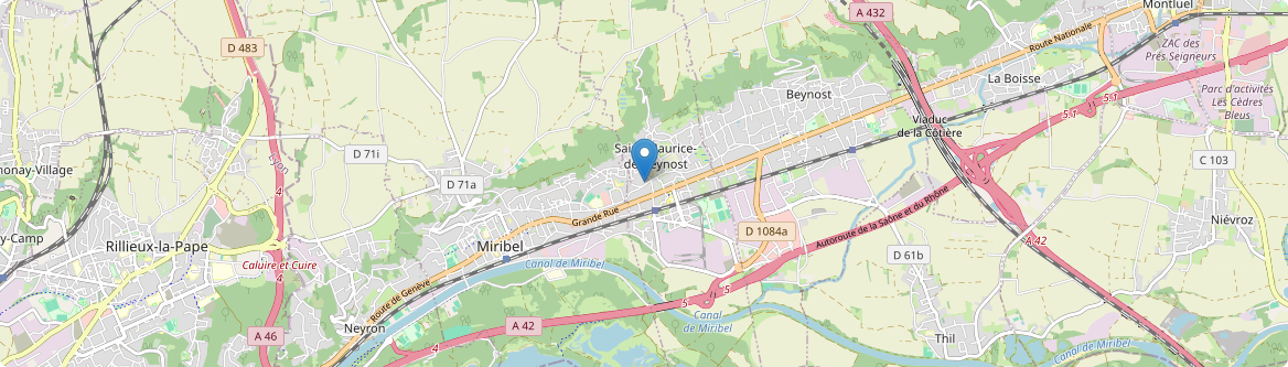 Saint-Maurice-de-Beynost - Carte