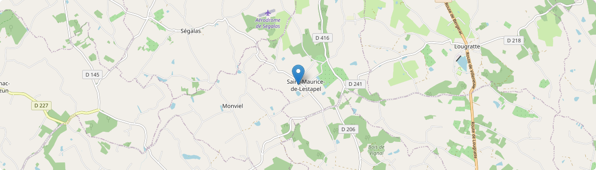 Saint-Maurice-de-Lestapel - Carte
