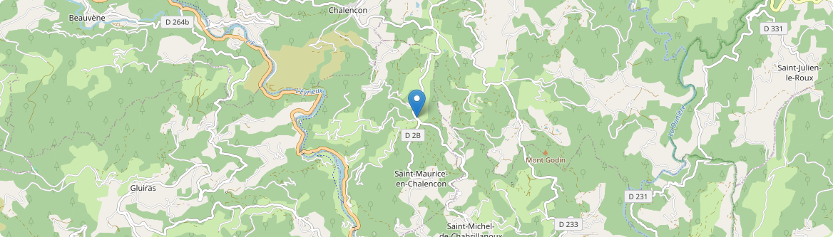 Saint-Maurice-en-Chalencon - Carte