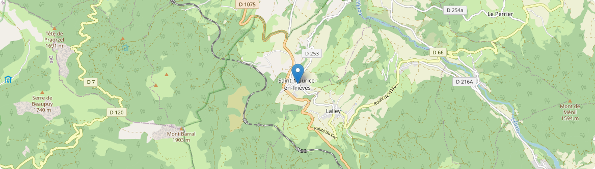 Saint-Maurice-en-Trièves - Carte