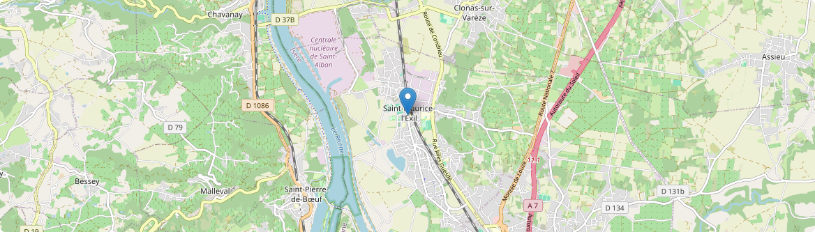 Saint-Maurice-l'Exil - Carte