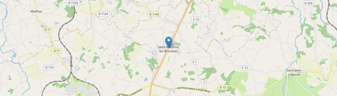 Saint-Maurice-les-Brousses - Carte